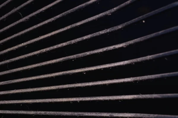 Макрознімок Сталевої Решітки Вентилятором — стокове фото
