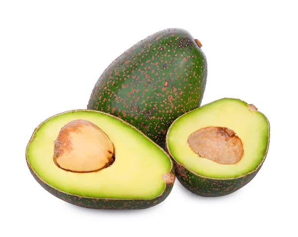 Avocado geïsoleerd op de witte — Stockfoto