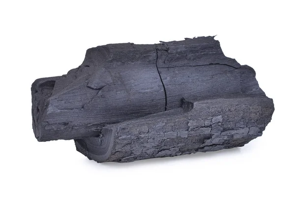 Carvão vegetal natural, carvão vegetal tradicional ou carvão vegetal de madeira dura — Fotografia de Stock