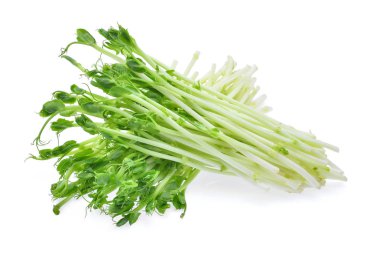 taze kar bezelye izole üzerinde beyaz arka plan lahanası