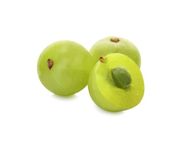 Beyaz arka planda Bektaşi üzümleri