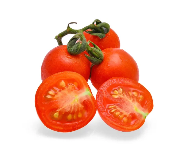 Tomate fraîche isolée sur fond de whtie — Photo