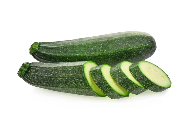 Fresh zucchini cucumber isolated on white background Stock Picture