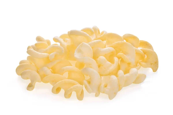Spirál burgonya-snack a elszigetelt fehér háttér — Stock Fotó