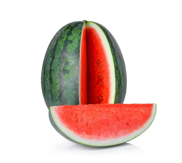 Fresh watermelon isolated on white background Stock Picture