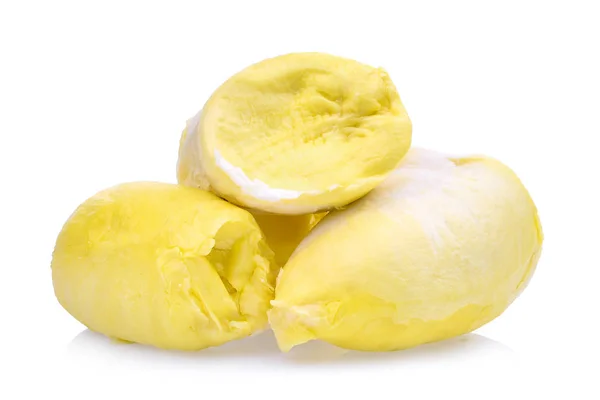 Κίτρινο durian, βασιλιάς των φρούτων και των τροπικών φρούτων που απομονώνονται σε whi — Φωτογραφία Αρχείου