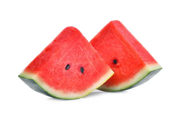 Sliced fresh watermelon isolated on white background — Stock Photo, Image