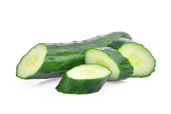 Grüne frische japanische Gurke, Suhyo oder Zucchini mit Scheibenisol — Stockfoto