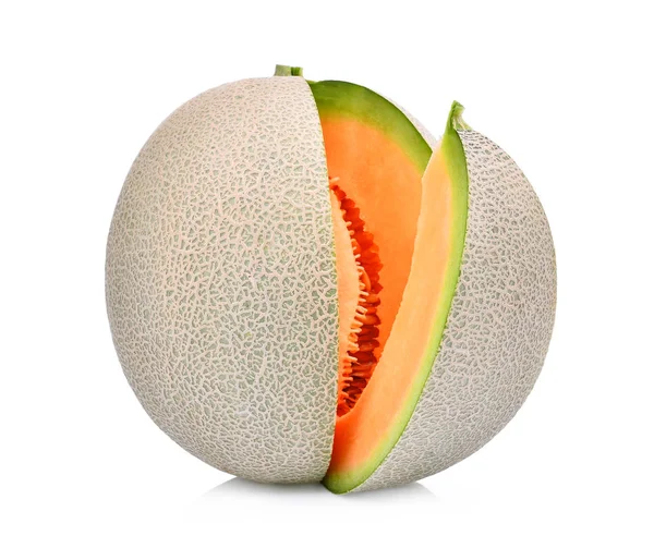 Tranche de melons japonais, melon vert ou melon cantaloup avec s — Photo