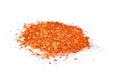 Acı biber beyaz arka plan üzerinde izole yığını