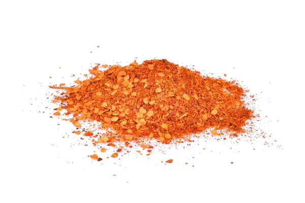 Beyaz arka plan üzerinde izole kırmızı kurutulmuş kırmızı biber