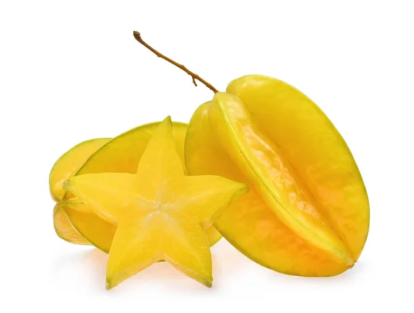 Star apple trópusi gyümölcs elszigetelt fehér background — Stock Fotó