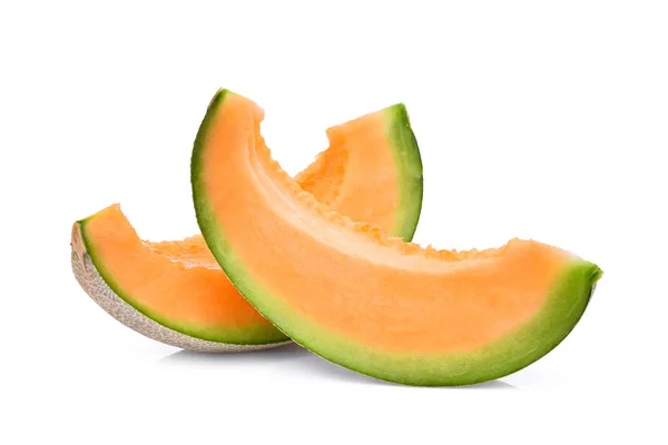 Tranche de melons japonais, melon orange ou melon cantaloup isola — Photo