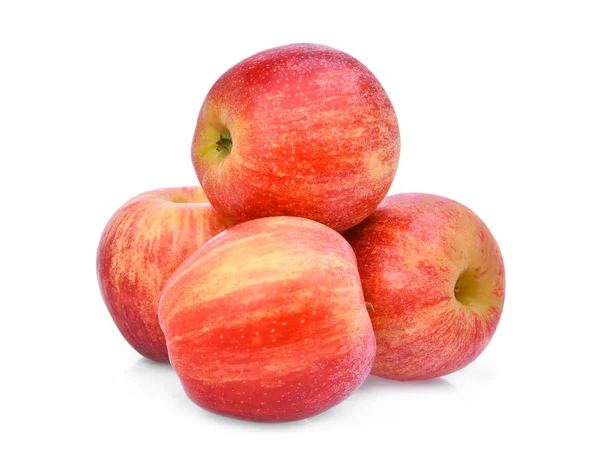 Pila de manzana de gala roja isloada sobre fondo blanco — Foto de Stock
