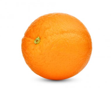 Bütün beyaz arka plan üzerinde izole turuncu meyve