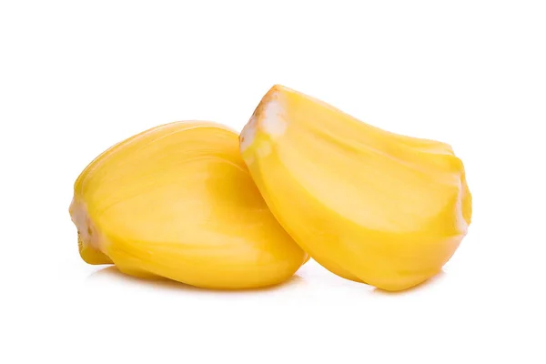 Ripe Jackfruit απομονωμένο σε λευκό φόντο — Φωτογραφία Αρχείου