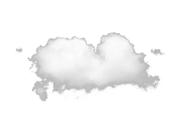 Single white cloud isolated on white background — Stock Photo, Image