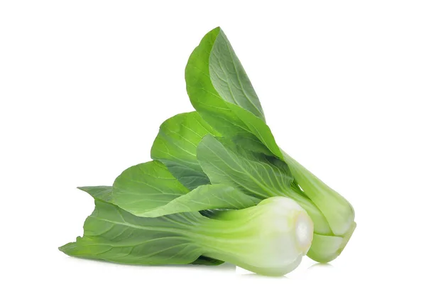 Färska gröna bok-choy (Kinakål) isolerade på vit backgro — Stockfoto