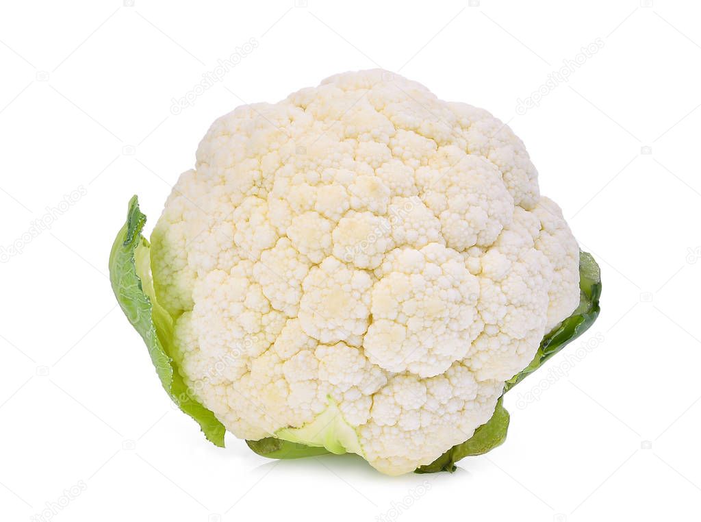 cauliflower vegetable isolated on white background