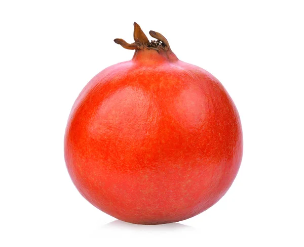 Geheel van granaatappel vruchten geïsoleerd op witte achtergrond — Stockfoto