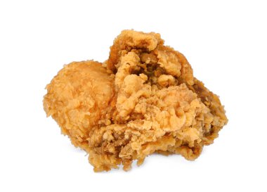 Wite arka plan üzerinde izole gevrek kentucky fried chicken