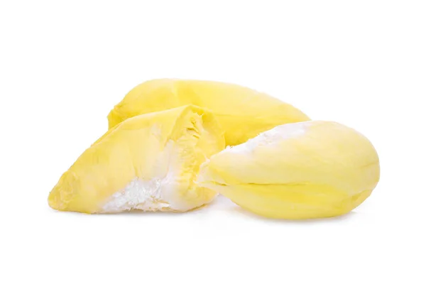Gele Durian Koning Van Vruchten Tropische Vruchten Geïsoleerd Witte Achtergrond — Stockfoto