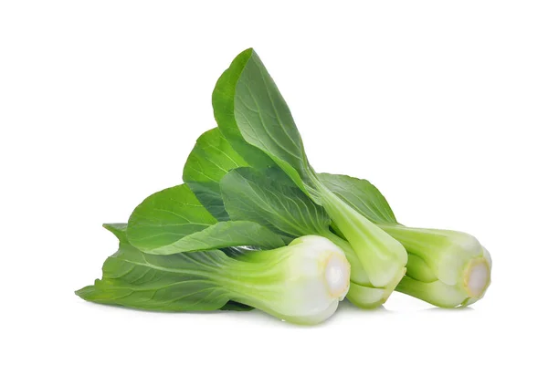 Färska gröna bok-choy (Kinakål) isolerade på vit backgro — Stockfoto