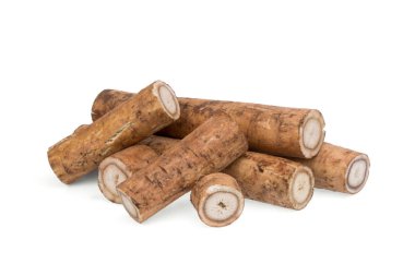 dulavratotu kökü veya beyaz arka plan üzerinde izole kobo