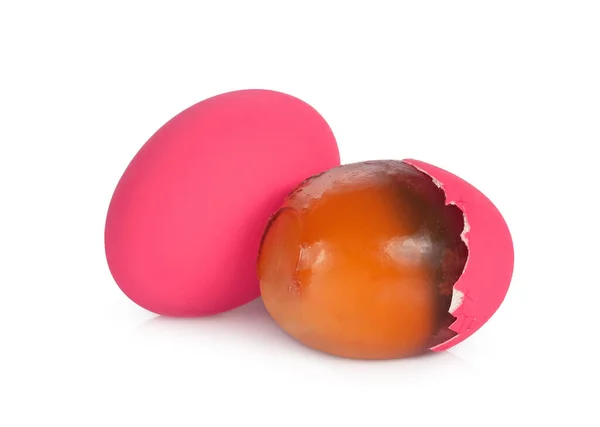 Telur Abad Atau Disimpan Telur Bebek Terisolasi Pada Latar Belakang Stok Lukisan  