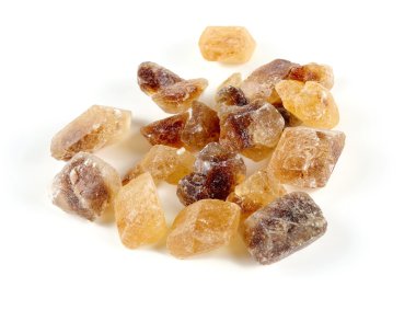 beyaz izole karamelize şeker