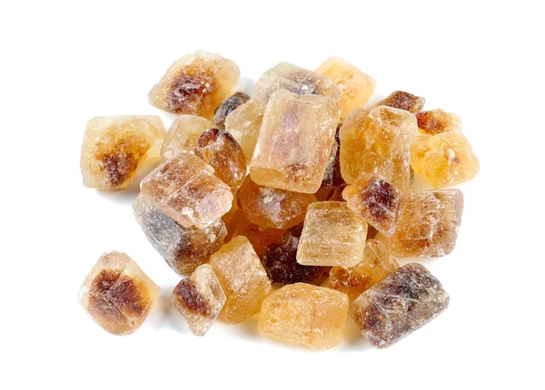 Caramelized sugar isolated on white — Stock Photo, Image