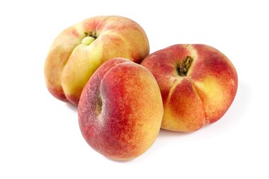 donut peaches beyaz izole