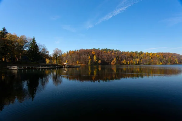 Beau Lac Automne Doré — Photo