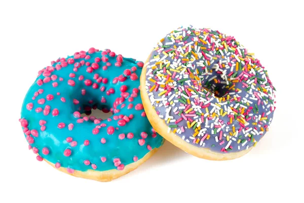 Frischer Donut isoliert auf weißem Hintergrund — Stockfoto