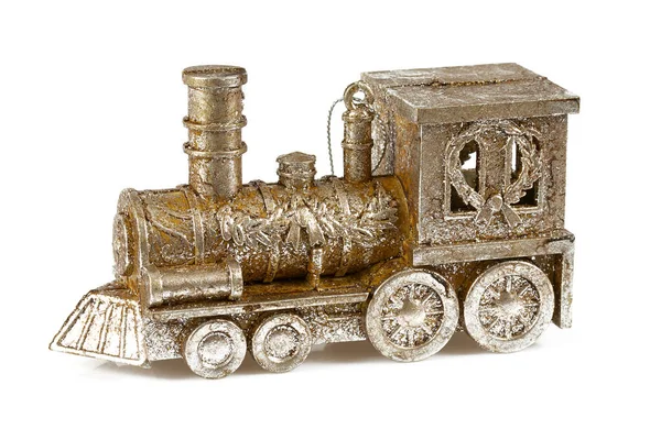 Decoración de Navidad - tren de oro — Foto de Stock