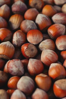 Fındıklara yakın çekim, yemek geçmişi.