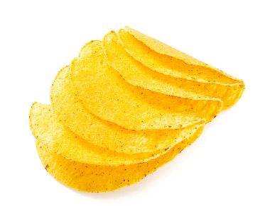 taco kabukları üzerinde beyaz izole