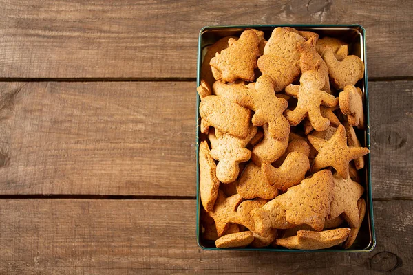 盒子里的脆饼饼干 — 图库照片