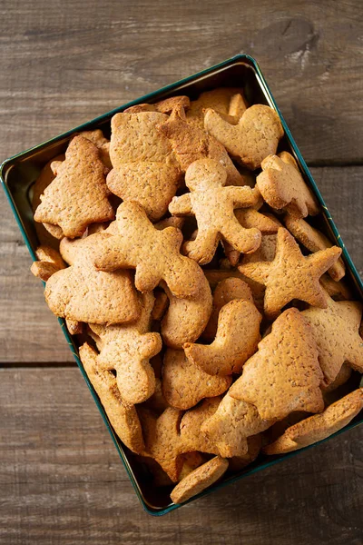 Shortbread koekjes in een doos — Stockfoto