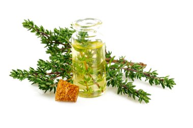 beyaz izole kekik yağı