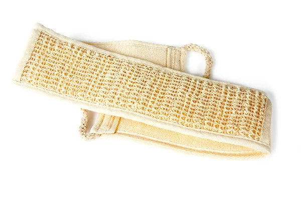 Bath belt scrubber isolated on white — Stock Photo, Image