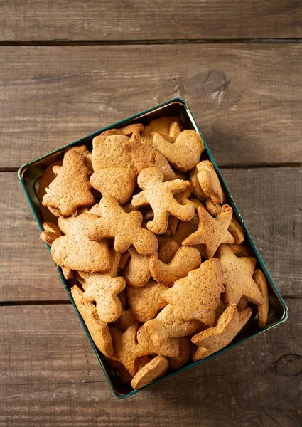 Shortbread koekjes in een doos — Stockfoto