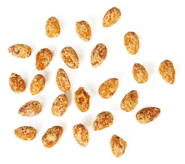 Sugared Almonds Isolated White — Stock Photo, Image