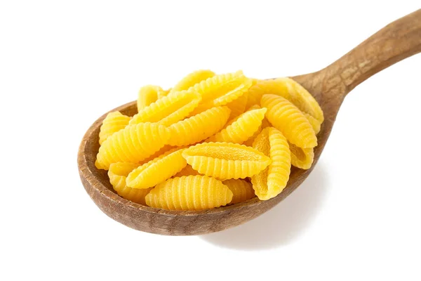 Gnochetti Sardi Rauwe Pasta Geïsoleerd Witte Achtergrond — Stockfoto