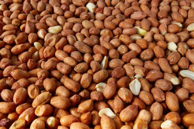 raw peanut background, nut close up