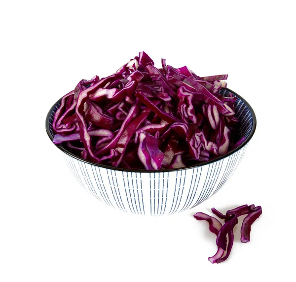 Red cabbage isolated on white backrgound — Stock Photo, Image