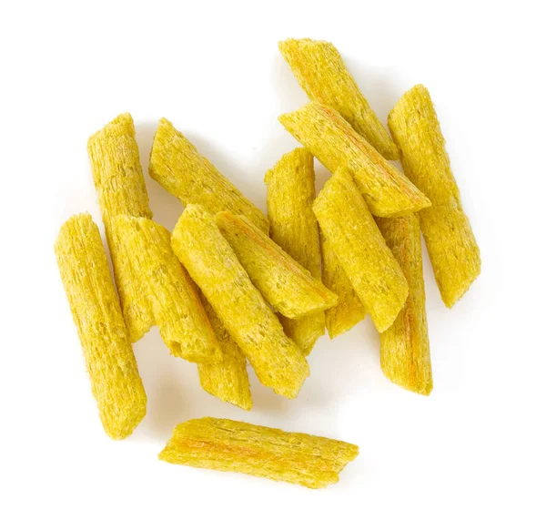 Erbsenchips isoliert auf weiß — Stockfoto