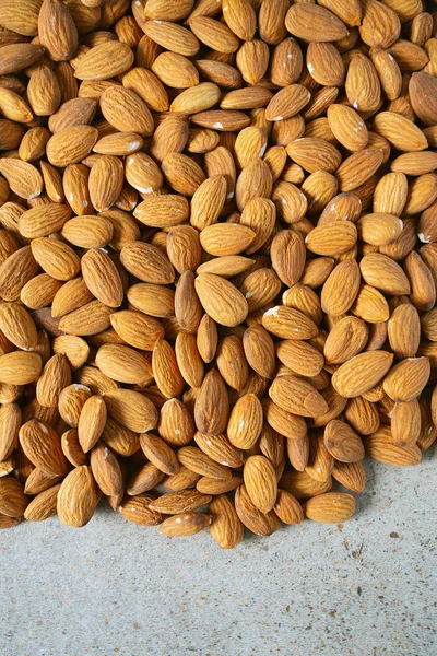 Almond nut background, macro shot — Stock Photo, Image