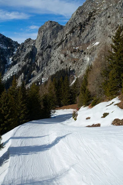 Schöner Sonniger Winter Den Bergen — Stockfoto