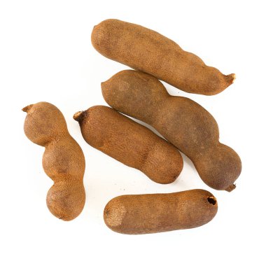 tatlı demirhindi beyaz üzerine izole